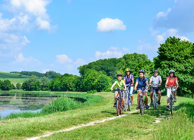 Nombreux circuits vélo à proximité du camping